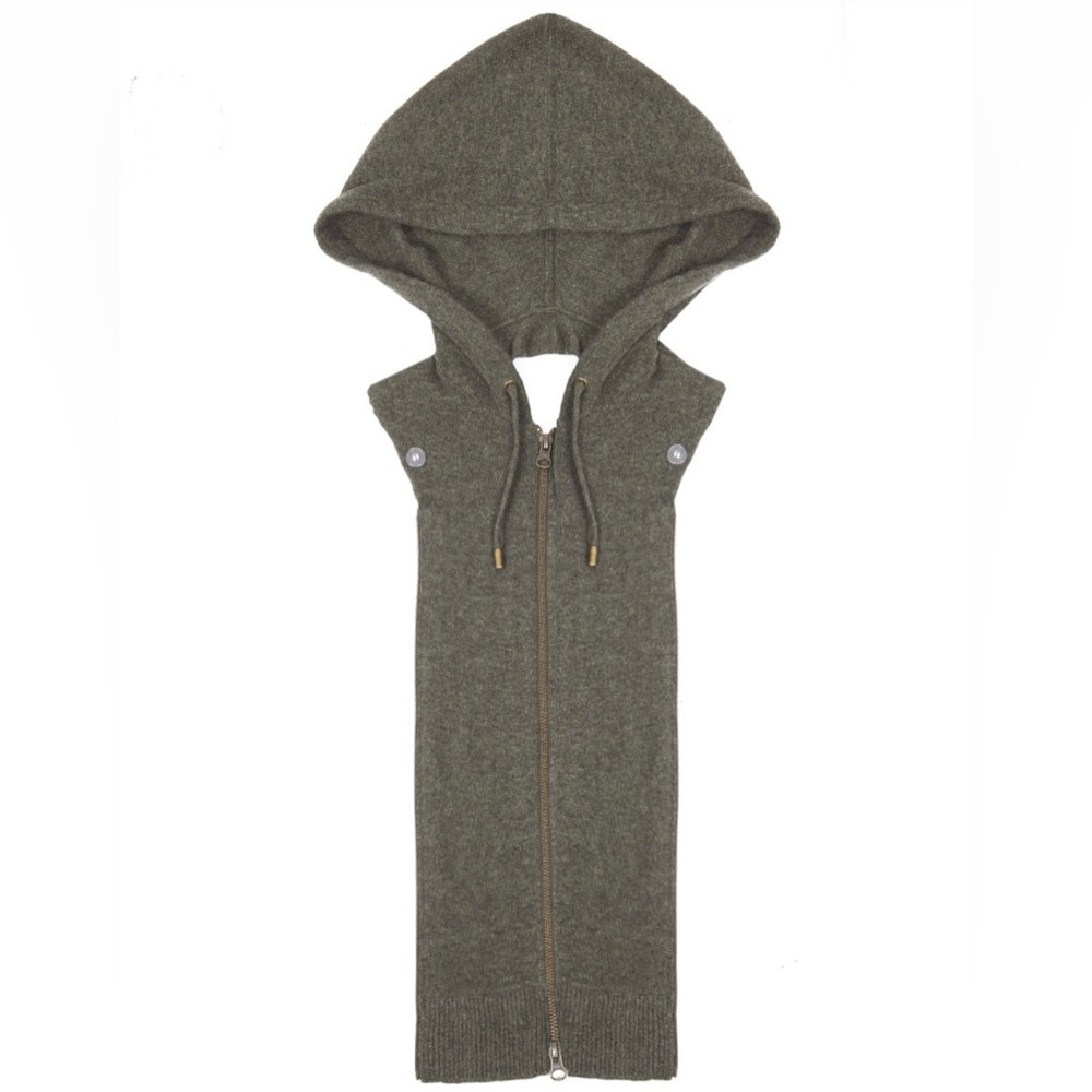 Veronica Beard Army Green Cashmere Dickey